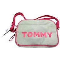 Crossbody O Cartera Tommy Hilfiger Reporter - Plomo con Fucsia